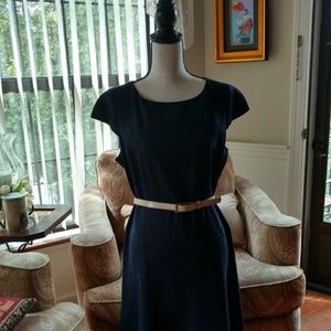 Navy blue Anne Klein dress.